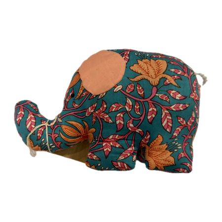 Peluche en coton Block Print, cadeau naissance Nîmes